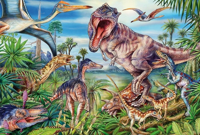 Puzzle cu dinozauri SCHMIDT 60 piese