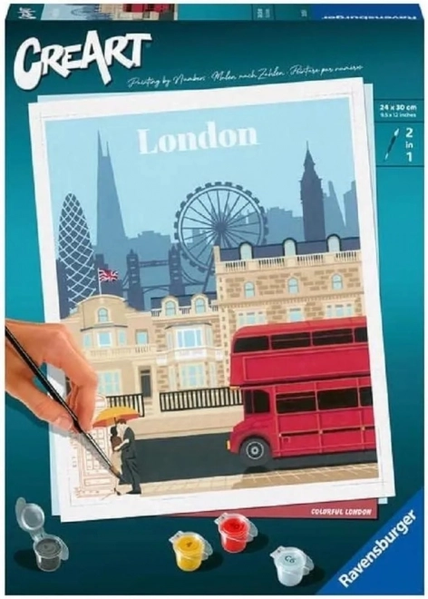 pictură pe numere Londra CreArt de la Ravensburger