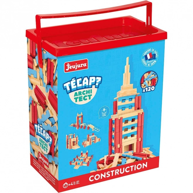 set de construcție din lemn 120 de piese Técap Architect