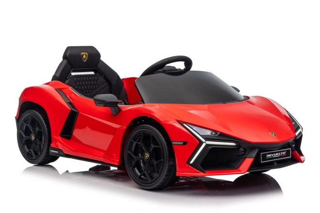 Mașinuță Lamborghini Revuelto pentru copii, roșie