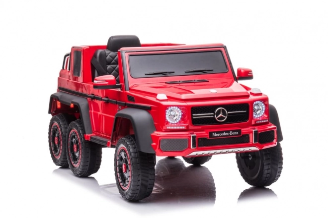 mașină cu acumulator mercedes benz g63 6x6 roșu