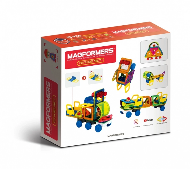 Set city go de blocuri magnetice 25 piese