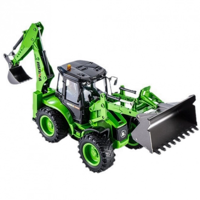 Excavator RC verde Huina 1:14