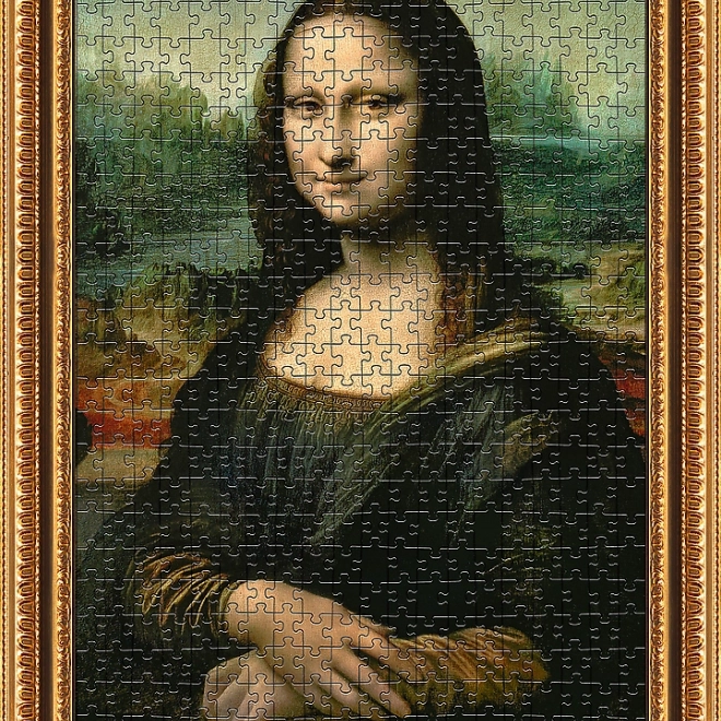 Puzzle Mona Lisa 500 piese cu ramă de la TREFL