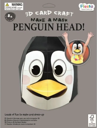 Fiesta Crafts Set creativ mască 3D Pinguin