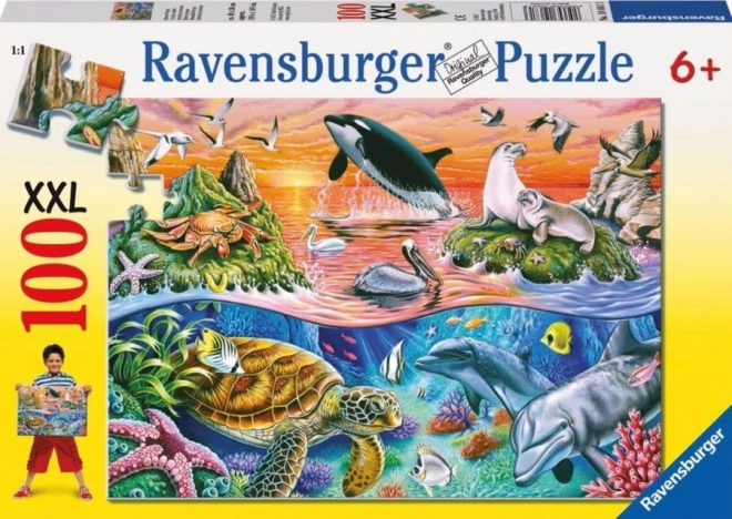 Puzzle Ravensburger oceanul splendid XXL 100 piese