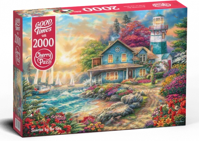 Puzzle Răsărit de soare pe malul mării 2000 piese