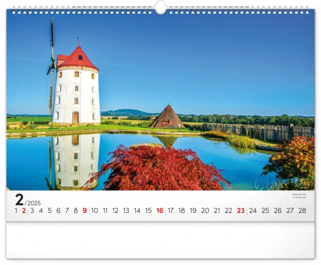 Calendar de perete Cehia în reflexii 2025