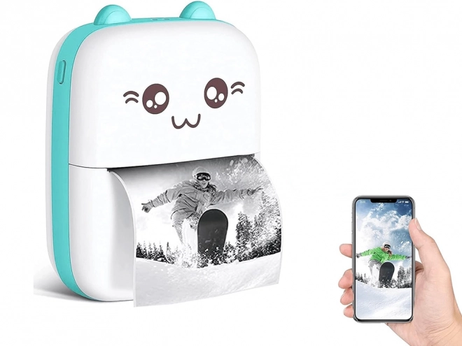 Mini imprimantă termică portabilă wireless pentru notițe foto