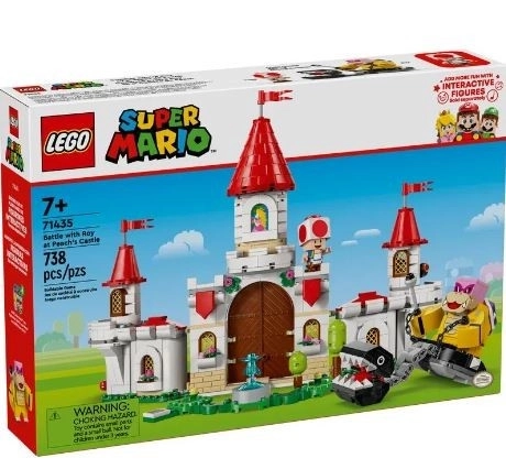 bătălia cu Roy în castelul Peach de la LEGO Super Mario