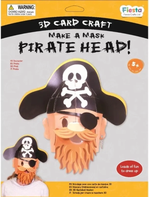 Set creativ mască 3D Pirat