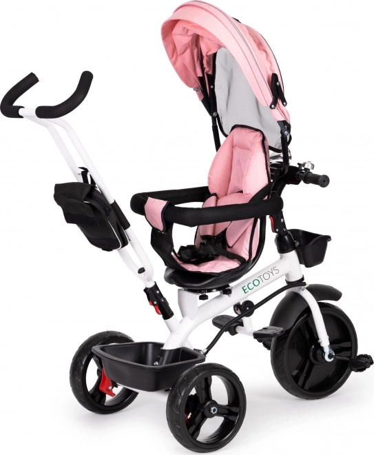 Tricicletă copii cu scaun rotativ 360°