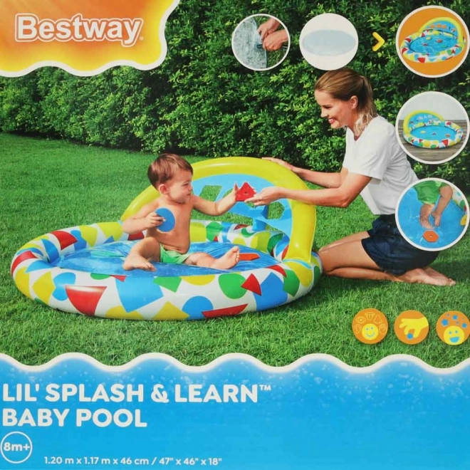 Piscină gonflabilă cu pernă și sortator de forme Bestway