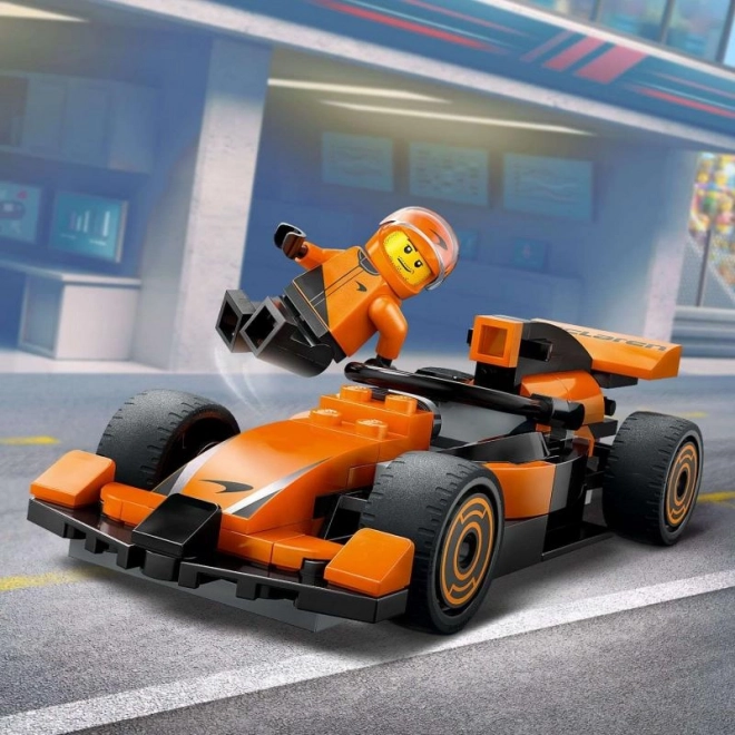 Lego City pilot și mașină de curse McLaren