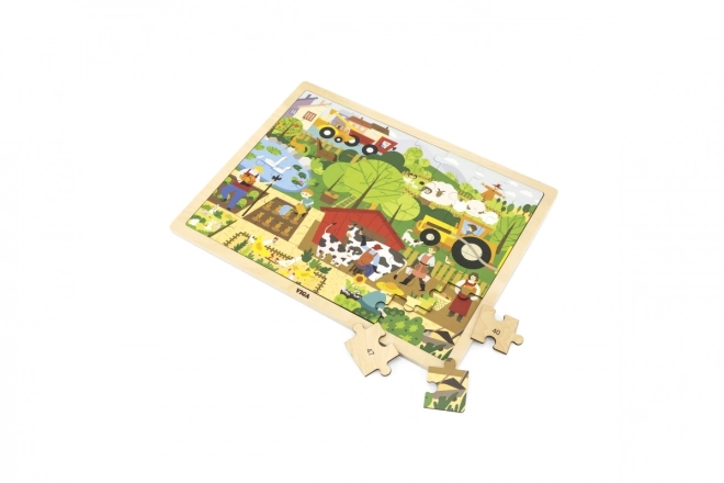 Puzzle lemn cu tema Ferma