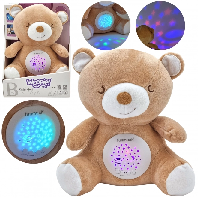 Woopie Baby ursuleț de pluș calmant cu proiector 2in1