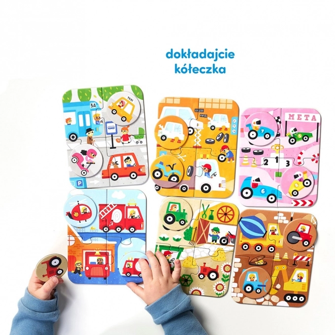 Puzzle Mașini Mici și Mari