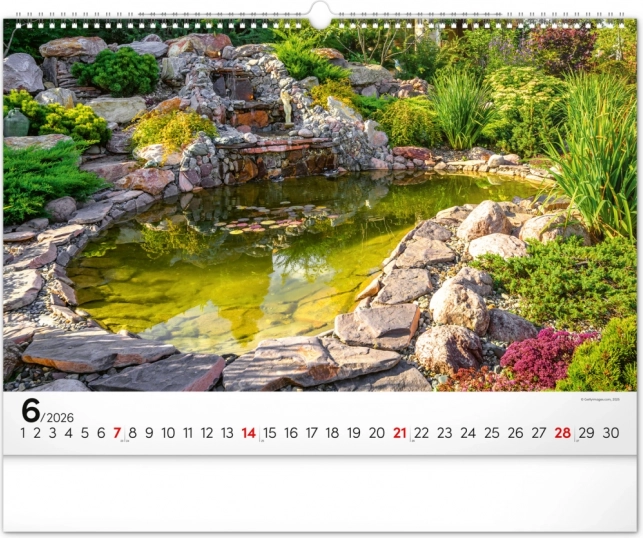 Calendar de perete Grădini 2026