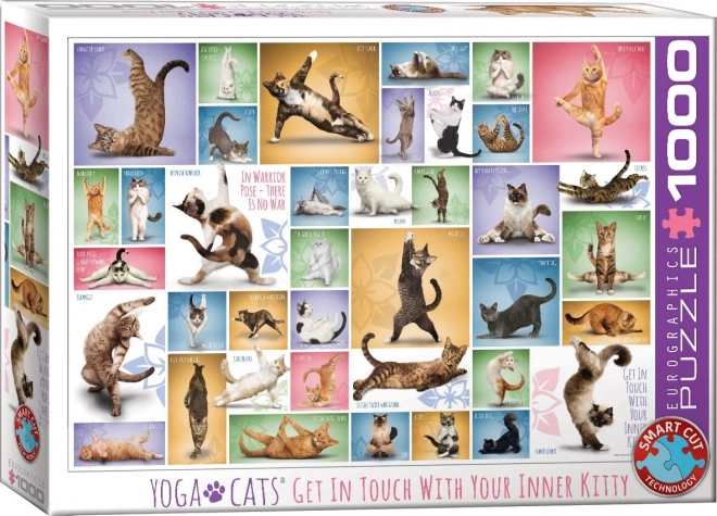 Puzzle Yoga Pisici 1000 de piese