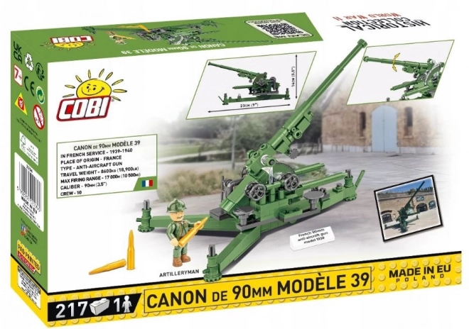 tun de 90 mm Modele 39 din al doilea Război Mondial