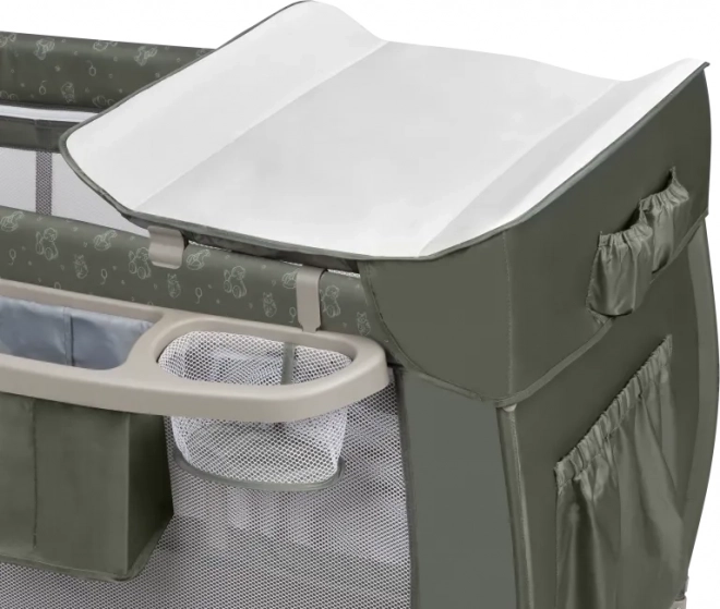 Pat pentru călătorii Lionelo Sven Plus Beige Olive