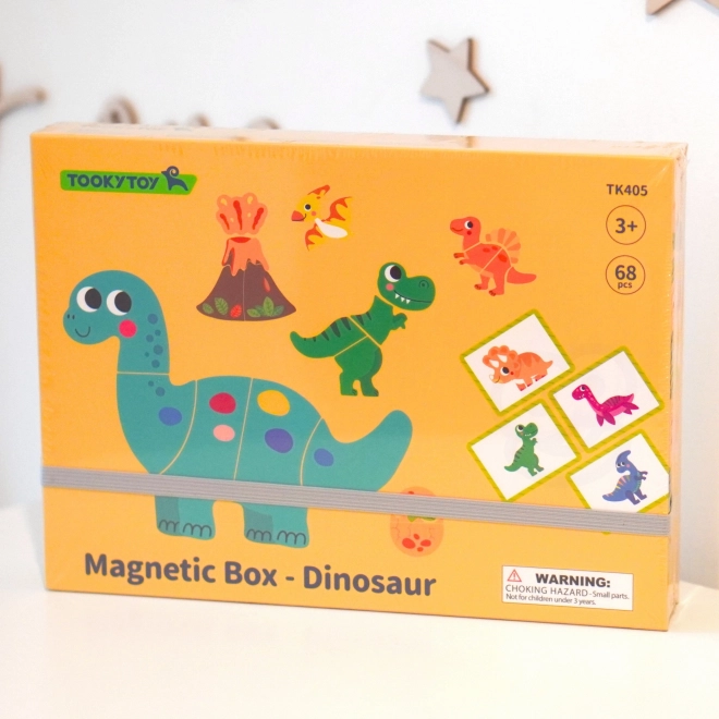 Puzzle magnetic cu dinozauri de la Tooky Toy