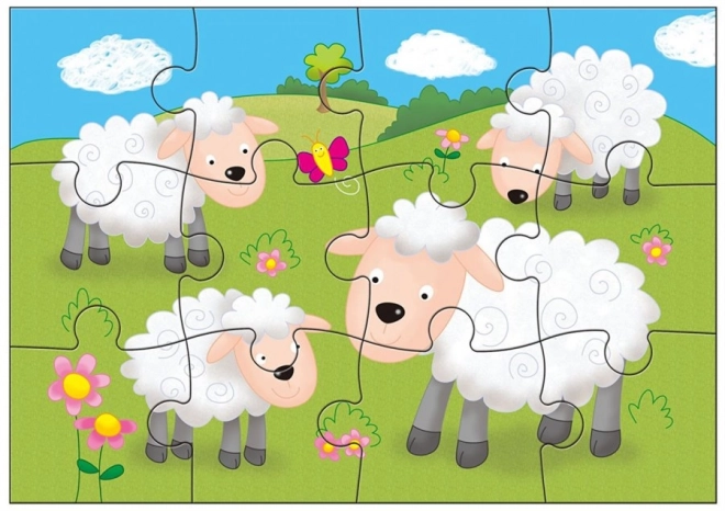 Puzzle Animale De Companie 4 în 1 GALT