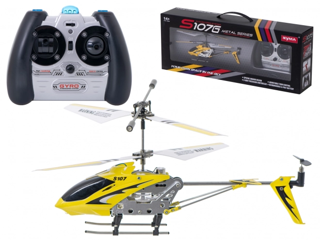 Helicopter RC cu telecomandă Syma albastru – Galben