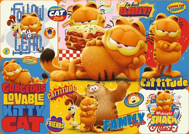 puzzle 1000 piese garfield – aventură (trefl)