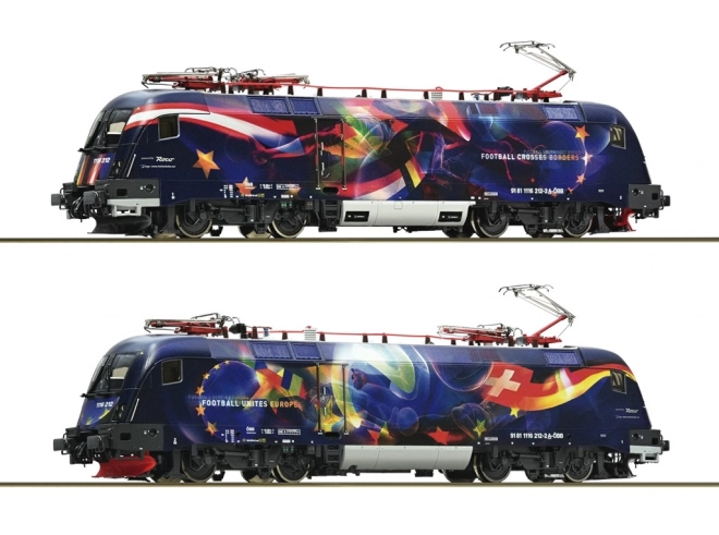 Locomotivă electrică Rh 1116 Fotbalul unește Europa ÖBB