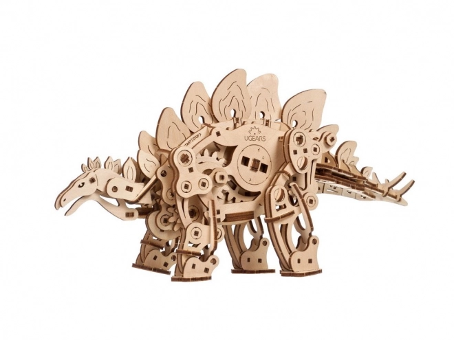 Puzzle mecanic din lemn 3D Ugears Stegosaurus