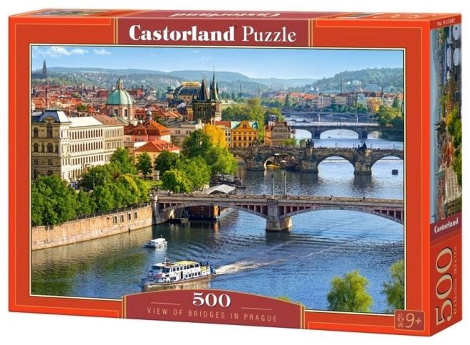 Puzzle 500 de piese vederi cu podurile din Praga