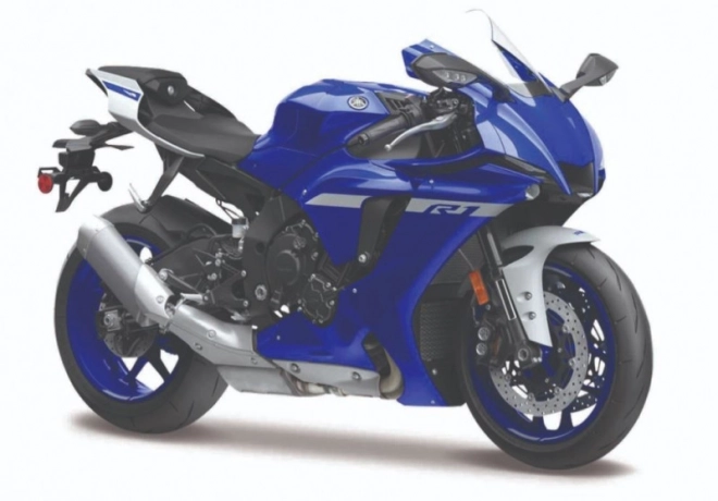 model motocicletă yamaha yzf-r1 2021 cu suport