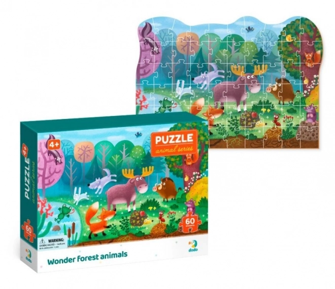 Puzzle Animale din pădure 60 piese