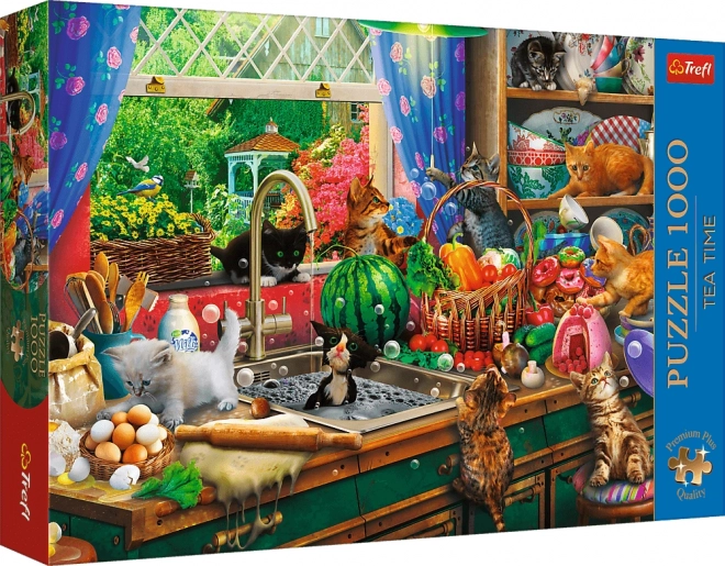 Puzzle Premium Plus calitate - Kociaki rozrabiaki