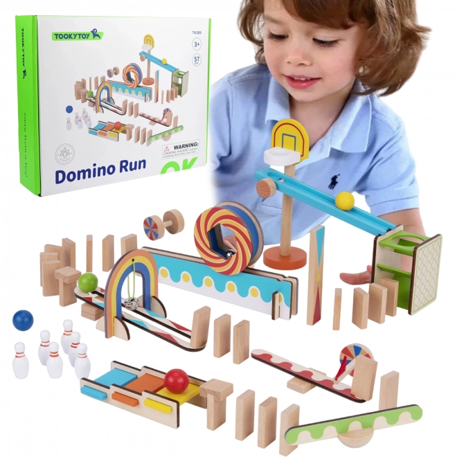 Domino din lemn pentru copii Crazy