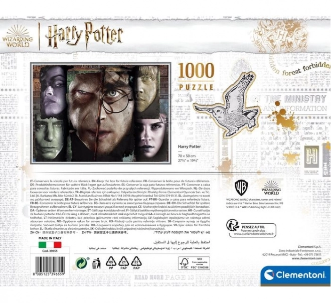 Puzzle 1000 de piese - Valiza Harry Potter