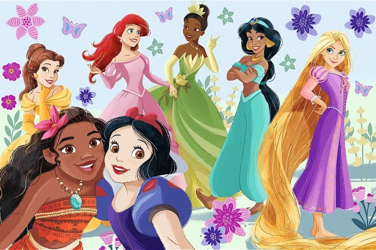 Puzzle Trefl Disney Prințese în acțiune 60 de piese