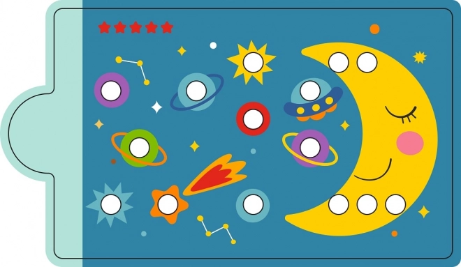 Joc magnetic sortare culori cu dinozaur