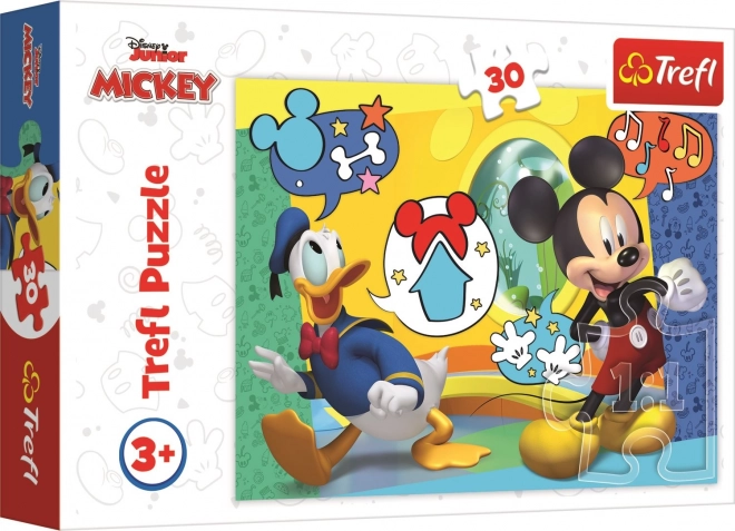 Puzzle Mickey Mouse și Donald Duck 30 piese