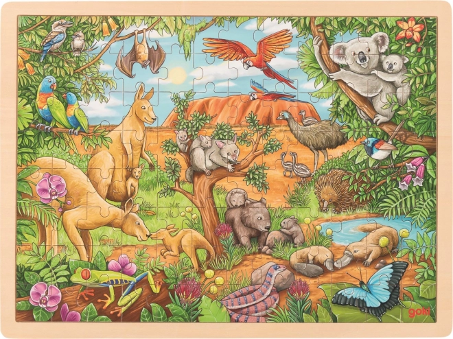 Puzzle din lemn cu animale din Australia