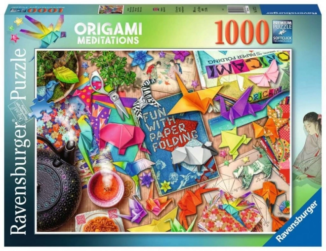 Puzzle meditații cu origami Ravensburger 1000 piese