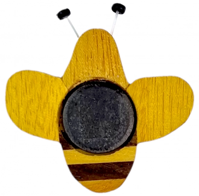 Magnet decorativ din lemn albine 2Kids Toys