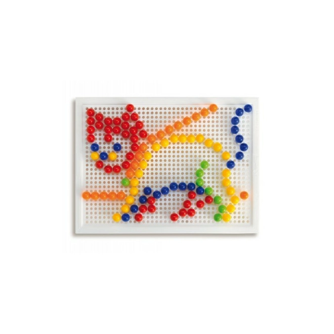 Mozaic creativ cu 150 de pini colorați