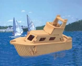 Puzzle 3D din lemn Yacht