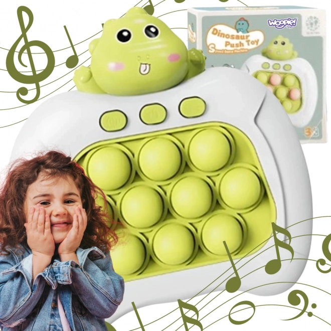Joc interactiv Pop It Dinozaur verde