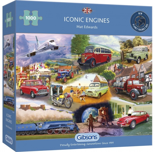 Puzzle cu vehicule iconice 1000 piese