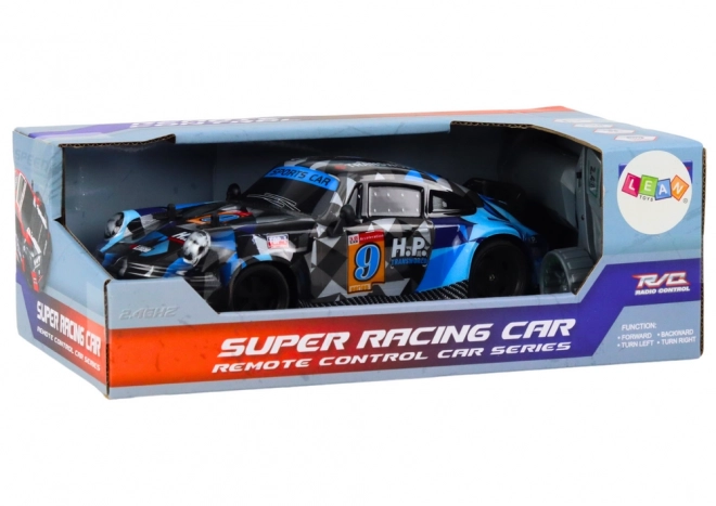 Mașină RC cu Telecomandă 1:18 cu Roti din Cauciuc Drift Albastru