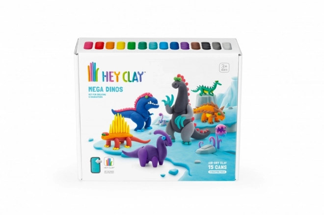 Set mega dinozauri plastilină Hey Clay