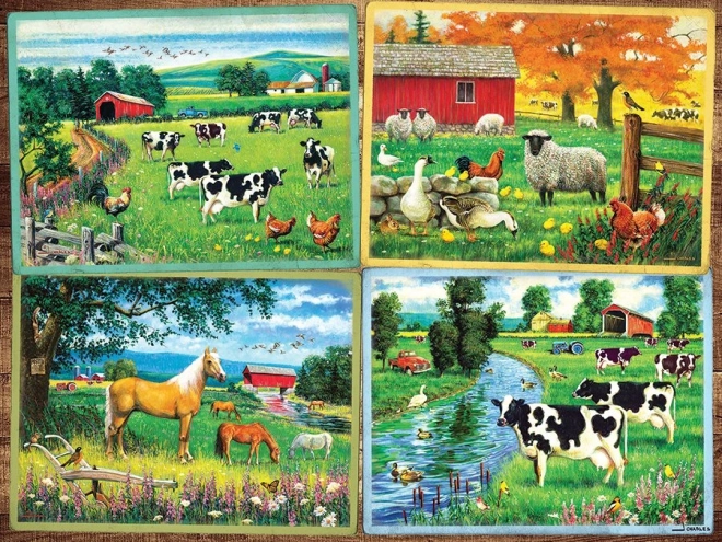 puzzle prieteni de la țară XL 275 piese